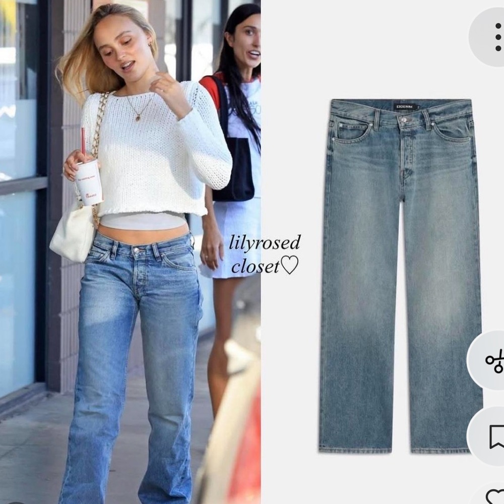 EB Denim low rise baggy jeans in luca